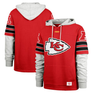 NFL Team Logo Kansas City Chiefs Pullover Hoodie,Classic Team Logo - Long Sleeve Unisex Adult Pullover Hoodie - Officially Licensed NFL Apparel