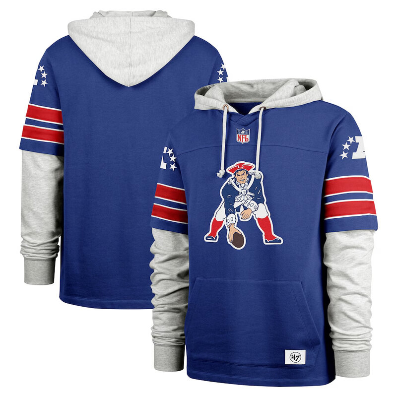 NFL Team Logo New England Patriots Pullover Hoodie,Classic Team Logo - Long Sleeve Unisex Adult Pullover Hoodie - Officially Licensed NFL Apparel