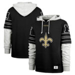 NFL Team Logo New Orleans Saints Pullover Hoodie,Classic Team Logo - Long Sleeve Unisex Adult Pullover Hoodie - Officially Licensed NFL Apparel