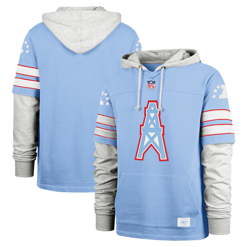 NFL Team Logo Tennessee Titans Oilers Pullover Hoodie,Classic Team Logo - Long Sleeve Unisex Adult Pullover Hoodie - Officially Licensed NFL Apparel