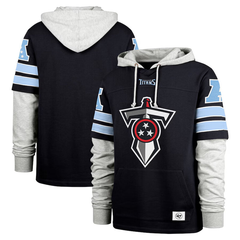 NFL Team Logo Tennessee Titans Pullover Hoodie,Classic Team Logo - Long Sleeve Unisex Adult Pullover Hoodie - Officially Licensed NFL Apparel