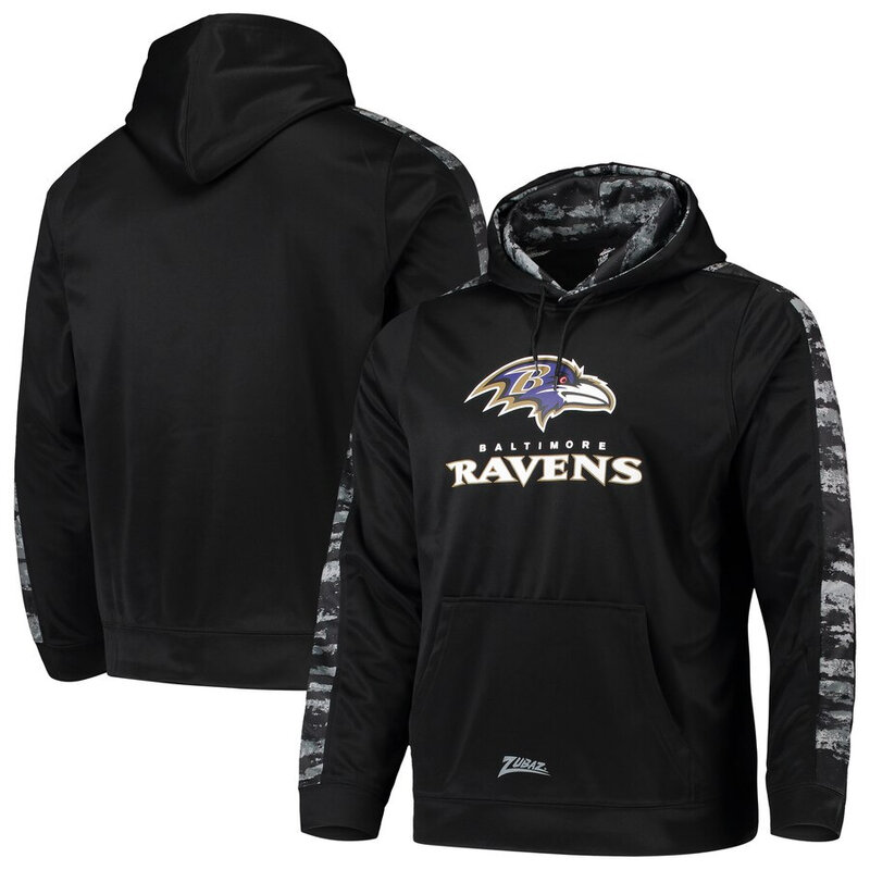 NFL Team Logos Pullover Hoodie Baltimore Ravens Gear Black,Classic Team Logo - Long Sleeve Unisex Adult Pullover Hoodie - Officially Licensed NFL Apparel