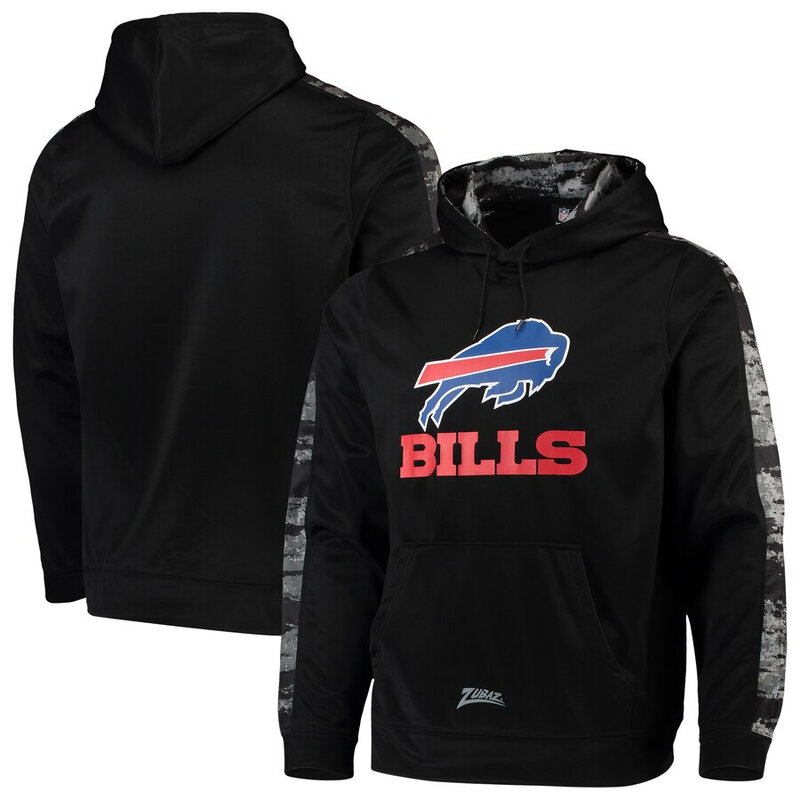 NFL Team Logos Pullover Hoodie Buffalo Bills Gear Black,Classic Team Logo - Long Sleeve Unisex Adult Pullover Hoodie - Officially Licensed NFL Apparel