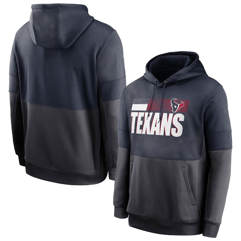 Officially Licensed NFL Team Logos Pullover Hoodie Houston Texans Jersey Blue,Long Sleeve 3D Graphic Hooded Sweatshirt for Unisex america football hoodie merchandise
