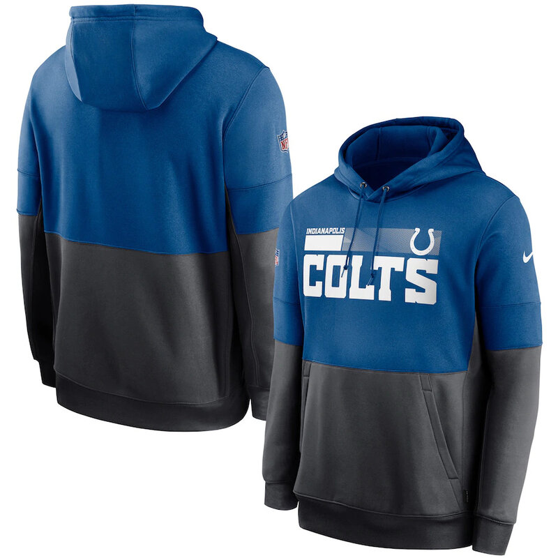 Officially Licensed NFL Team Logos Pullover Hoodie Indianapolis Colts Jersey Blue,Long Sleeve 3D Graphic Hooded Sweatshirt for Unisex america football hoodie merchandise