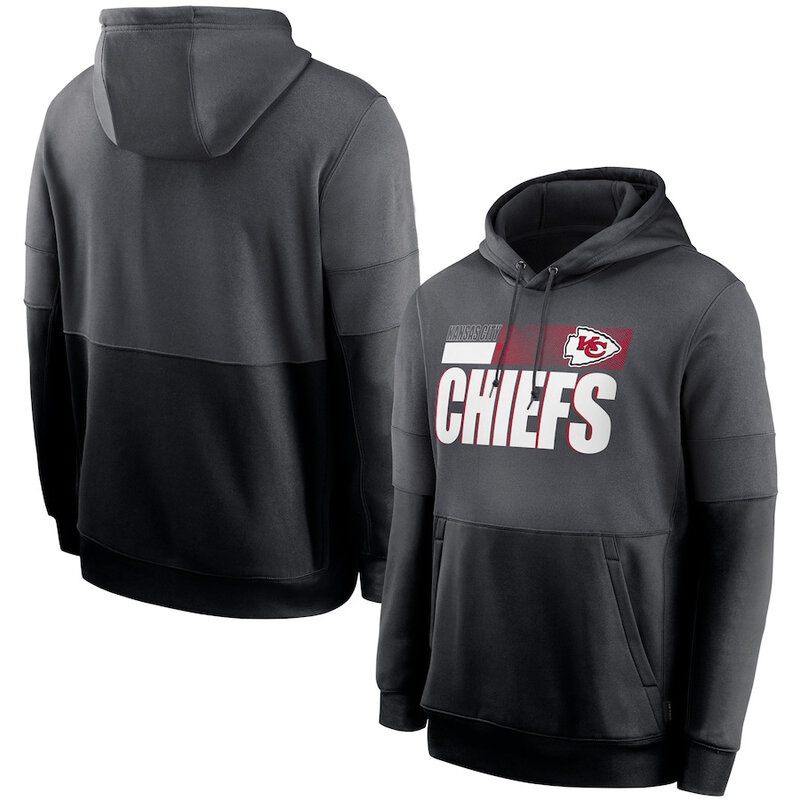 Officially Licensed NFL Team Logos Pullover Hoodie Kansas City Chiefs Jersey Black,Long Sleeve 3D Graphic Hooded Sweatshirt for Unisex america football hoodie merchandise