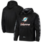 NFL Team Logos Pullover Hoodie Miami Dolphins Gear Black,Classic Team Logo - Long Sleeve Unisex Adult Pullover Hoodie - Officially Licensed NFL Apparel