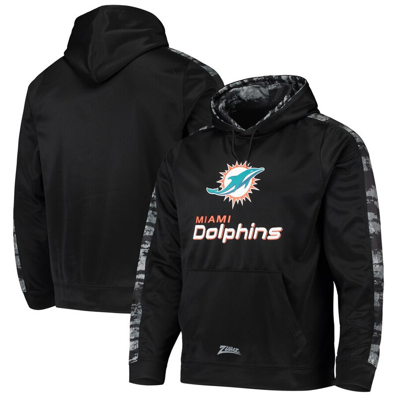 NFL Team Logos Pullover Hoodie Miami Dolphins Gear Black,Classic Team Logo - Long Sleeve Unisex Adult Pullover Hoodie - Officially Licensed NFL Apparel