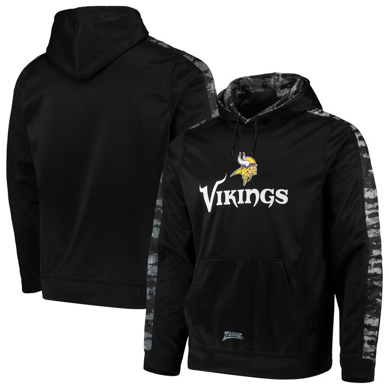 NFL Team Logos Pullover Hoodie Minnesota Vikings Gear Black,Classic Team Logo - Long Sleeve Unisex Adult Pullover Hoodie - Officially Licensed NFL Apparel