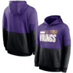 Officially Licensed NFL Team Logos Pullover Hoodie Minnesota Vikings Jersey Purple,Long Sleeve 3D Graphic Hooded Sweatshirt for Unisex america football hoodie merchandise