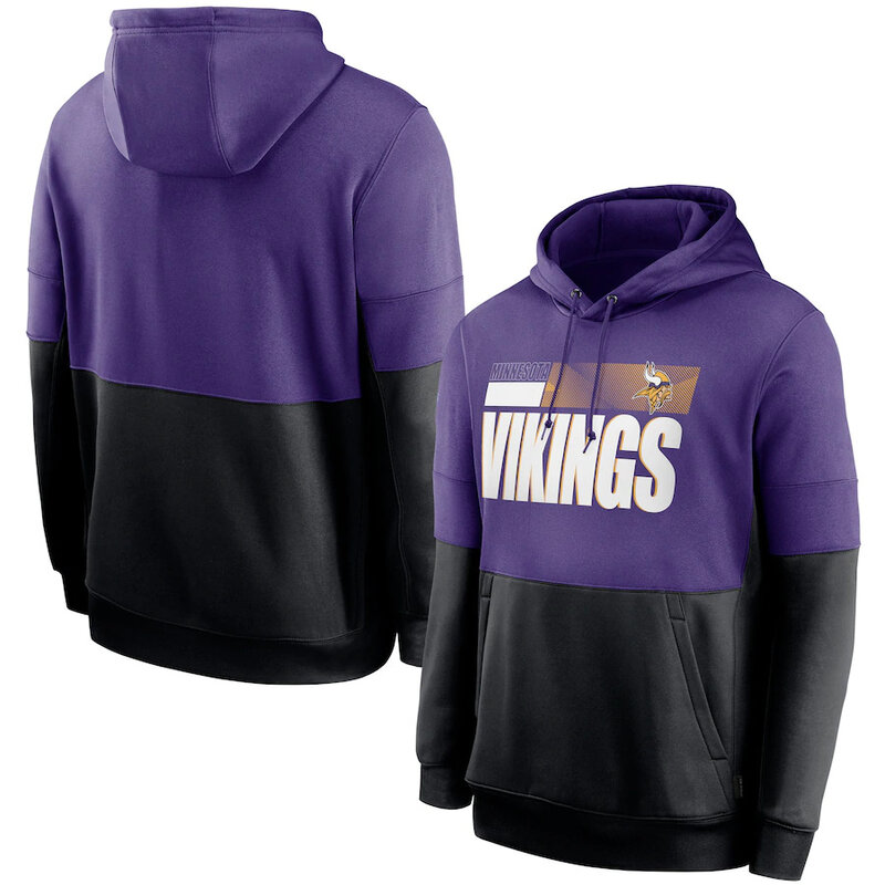 Officially Licensed NFL Team Logos Pullover Hoodie Minnesota Vikings Jersey Purple,Long Sleeve 3D Graphic Hooded Sweatshirt for Unisex america football hoodie merchandise