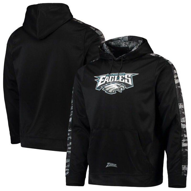 NFL Team Logos Pullover Hoodie Philadelphia Eagles Gear Black,Classic Team Logo - Long Sleeve Unisex Adult Pullover Hoodie - Officially Licensed NFL Apparel