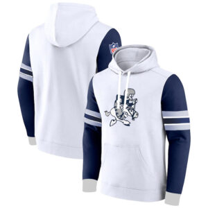 NFL Team Pullover Hoodie Dallas Cowboys Footbatll Jersey White,Classic Team Logo - Long Sleeve Unisex Adult Pullover Hoodie - Officially Licensed NFL Apparel