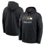 classic NFL fan gear Seattle Seahawks team logo 3D print pullover hoodie kangaroo pouch