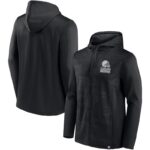 NFL Zip Hoodie Team Cleveland Browns Jersey Black