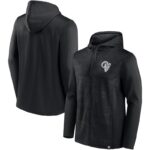 NFL Zip Hoodie Team Los Angeles Rams Jersey Black