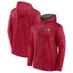 NFL Zip Hoodie Team Tampa Bay Buccaneers Jersey Red
