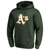 WZY_MLB_Oakland_Athletics_Pullover_Baseball_Hoodie_Dark_Green_T1