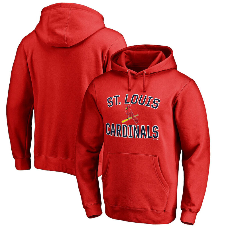 St. Louis Cardinals baseball Gear - MLB Team St Louis Cardinals Baseball Hoodie Red,long sleeve drawstring hooded baseball apparel with front pockets