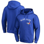 Toronto Blue Jays baseball Gear - MLB Team Toronto Blue Jays Pullover Baseball Hoodie Blue,long sleeve drawstring hooded baseball apparel with front pockets