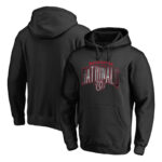 Washington Nationals baseball apparel - MLB Washington Nationals Baseball Hoodie Black,long sleeve drawstring hooded baseball gear with front pockets