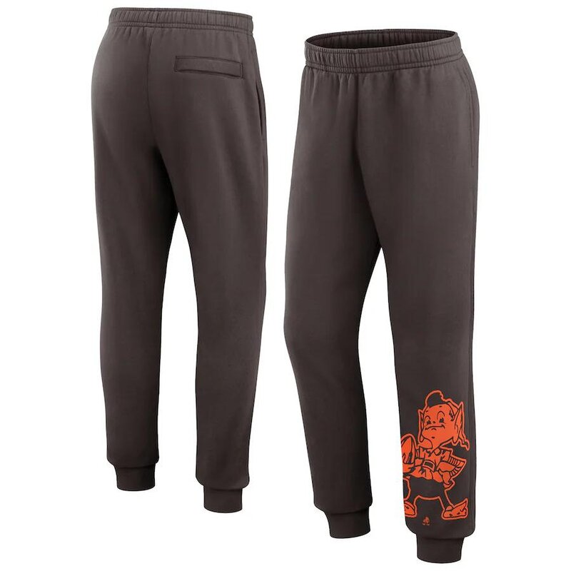 Classic NFL Cleveland Browns Active Jogger Lounge Sweatpant With Elastic Waistband and cuffed ankle,Perfect for jogging, sports, exercise everyday use
