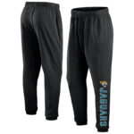 Mens Classic NFL Team Jacksonville Jaguars Active Jogger Team Sweatpant With Elastic Waistband and cuffed ankle,Perfect for sports and daily activities