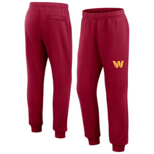 Classic NFL Washington Commanders Active Jogger Lounge Sweatpant With Elastic Waistband and cuffed ankle,Perfect for jogging, sports, exercise everyday use